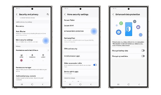 Private Sharing ve Gelişmiş Data Müdafaası Samsung Galaxy aygıtlarda ferdî bilgi güvenliği için gelişmiş formüller sunuyor
