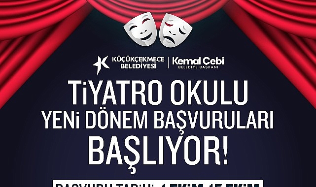 Küçükçekmece Belediyesi Tiyatro Okulu yeni periyot müracaatları başlıyor