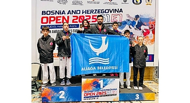 Aliağalı Taekwondocular Saraybosna’dan Madalyalarla Döndü