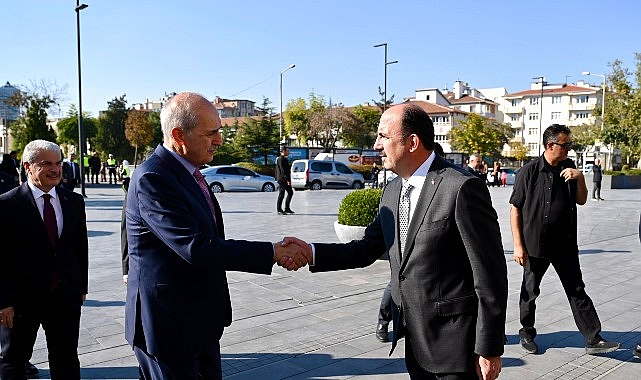 TBMM Başkanı Numan Kurtulmuş, Konya Büyükşehir Belediye Başkanı Uğur İbrahim Altay’ı Ziyaret Etti